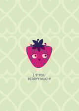 Lovely berry love card created by Nada Anis