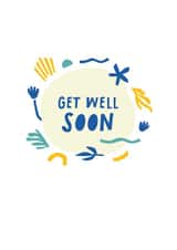 Get well soon abstract created by Karin van der Vegt