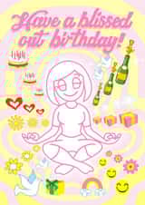 Have a Blissed out Birthday! created by Studio Beastly.