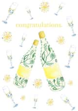 Pass the bubbly! Congratulations card created by Jen Winnett