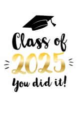 Cute Graduation Card - Class of 2025 card created by Kyleigh Orlebar