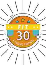 Fit, 30 & Fab created by Loveleigh Prints