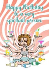 Happy Birthday to a very spiritual person. created by Studio Beastly.