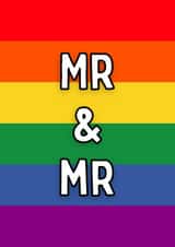 Mr & Mr Pride Card - Rainbow card created by Meg's Creative Outlet