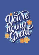 You're doing great card created by Kamilla writes letters