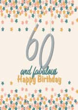60 sixty years happy birthday created by Spring of colors