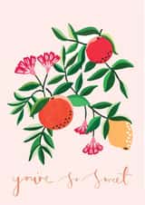 You're so sweet fruit card created by Textiles By Rachel