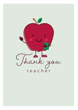 Apple for Teacher thank you card created by Designed By Lizzi