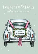 Wedding Just Married Card created by Creationery