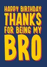 Heartfelt birthday card for Brother - Thank You created by Blind Faith
