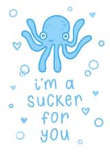 Cute Squid Love Card created by MOUSE CARDS