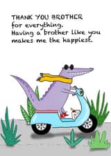 Cool Crocodile Card for Brother created by Olga Kondyleva