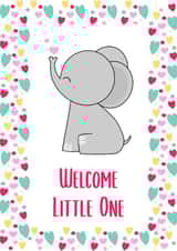New Baby Welcome Little One Elephant Card created by Amy Walton