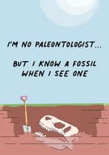 Fossil Dig Birthday Card created by Paper Jungle