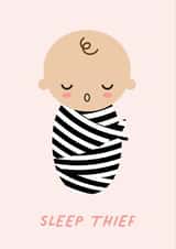 Sleep Thief, New Baby Card created by Paper Jungle