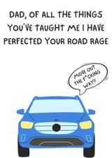 Road Rage Birthday Card for Dad created by Purplepanda
