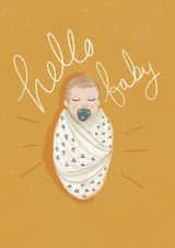 Hello Baby - New Baby Card created by Nicola Scott