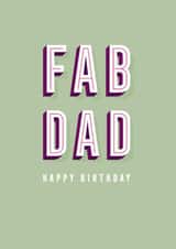 FAB DAD Birthday card created by Yay Days