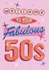 Fabulous 50s Birthday Card created by Jon Hall Design