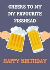 Favourite Pisshead Birthday Card created by TheImpulseCo.