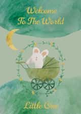 A wonderful and bright new baby card 1001 created by Kamilya Panina