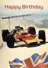 Retro Lotus Grand Prix Birthday Card created by Groves Design