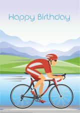 Cycle Racing Birthday Card created by Groves Design