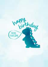 Rawr-some dinosaur birthday card created by intruekirstyle