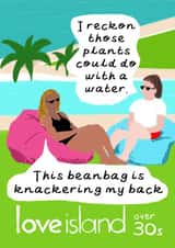 Love Island 30th Birthday Card created by Rosie Johnson Illustrates