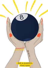 Magic eight encouragement ball created by Picoloco Studio