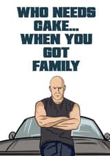 Fast and furious birthday cake meme created by Doublea