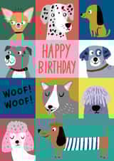 Woof! Woof! Birthday Card created by Sophie Crichton
