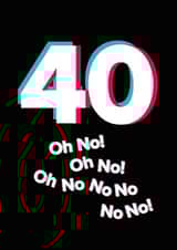 Happy 40th Birthday Tik Tok fan created by Quinton cards