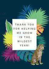 Wild Year Thank You created by Sophie Hilton Designs