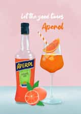 Aperol Spritz birthday card created by Petra Lizde