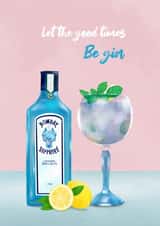 Gin-tonic birthday card created by Petra Lizde