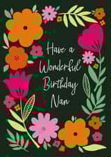 Wonderful Birthday Nan created by Sarah Corcoran