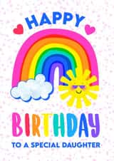 Happy Birthday Daughter Rainbow created by Colour Pop Prints