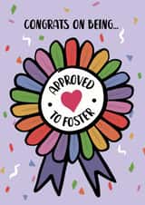 Congrats on being approved to foster card created by Woody's Design