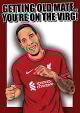 Virgil Van Dijk Birthday Card created by SX2Prints