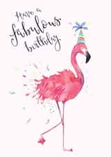 Fabulous Friend Flamingo Birthday Card created by Bramble Designs