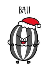 Bah Humbug - Funny Christmas Card created by Knick Knack Crafts