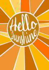 Hello Sunshine Greetings Card created by Katie Bennett