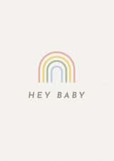 Hey baby new baby card created by Paper & Wool