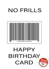 No Frills Happy Birthday Card created by Vivid Variations