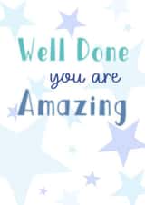 Classic card for someone who has done so well and is just Amazing created by Louise Potton Designs