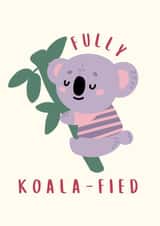 fully koalafied, graduation card created by Designs by Phoebe
