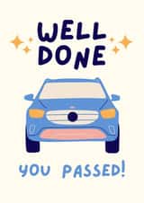 Well done - you passed! Driving test Card created by Designs by Phoebe