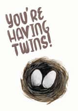 New Twin Baby card created by Annie Moon 