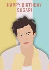 Fun Birthday Card - Sugar! - Harry Styles created by Jamie Lindsay